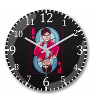 Harry Potter Potter Of  Diamonds  Duvar Saati Bombeli Gercek Cam