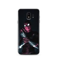 Örümcek Adam Tasarım Süper Şeffaf Silikon Telefon Kılıfı Samsung J4 (2018)