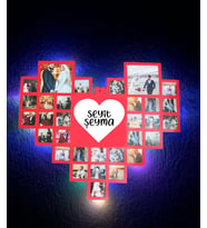 Kişiye Özel Kalpli Polo Fotoğraf Albümü (Kırmızı)