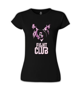 Fight Club - Smoky Siyah Bayan Tshirt