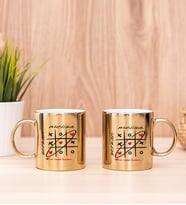 Aşk Her Zaman Kazanır İkili Gold Kupa Bardak