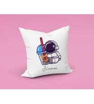 Kahvekolik Astronot Yastığı Kişiye Özel