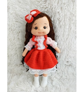 Amigurumi organik oyuncak bebek
