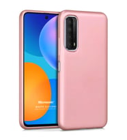 Microsonic Matte Silicone Huawei P Smart 2021 Kılıf Rose Gold