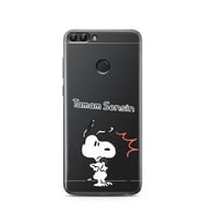 Snoopy Tasarımlı Süper Şeffaf Silikon Telefon Kılıfı Huawei PSmart (2018)