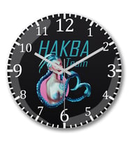 Hakba Team Duvar Saati Bombeli Gercek Cam