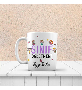 Sınıf Öğretmeni Özel Tasarım Kupa Bardak (STD)