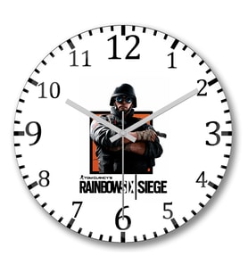 Rainbow Six Siege Thermite Duvar Saati Bombeli Gercek Cam