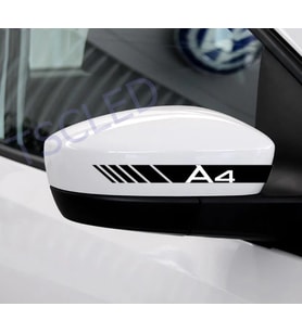AUDI SLINE a4  ayna sticker Audi oto Araba Sticker