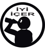 İyi İçer Komik Oto Araba Sticker Yapıştırma