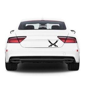 Zülfikar kılıcı Araba Sticker Yapıştırma
