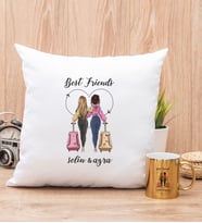 Best Friends Yastık ve Gold Kupa Bardak