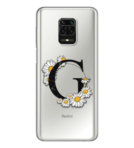 Papatya Harf Tasarım Süper Şeffaf Silikon Telefon Kılıfı Xiomai Redmi Note 9 Pro