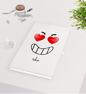 BK Gift Kişiye Özel Sevgililer Günü Beyaz Defter-101