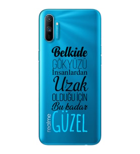 Belkide Tasarımlı Süper Şeffaf Silikon Telefon Kılıfı Oppo Realmi C3