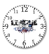League Of Legeds Duvar Saati Bombeli Gercek Cam