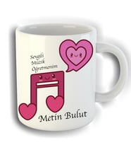 Kişiye Özel Müzik Öğretmenleri İçin Kupa Bardak 80789