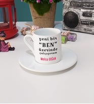 Motto Yeni Bir Ben Türk Kahvesi Fincanı