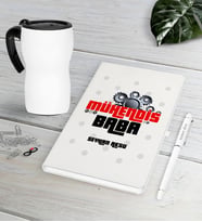 BK Gift Kişiye Özel Mühendis Baba Beyaz Defter Kalem Termos Mug Seti-1 (Model 1)