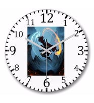 The Last Air Bender Duvar Saati Bombeli Gercek Cam