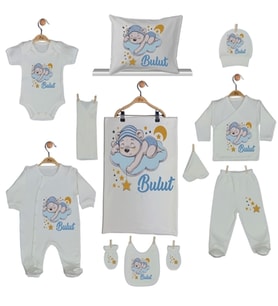 Pia Baby GL 2001 11 Parça İsme Özel Ayıcıklı Hastane Çıkışı