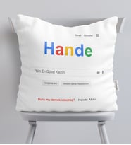 BK Gift Kişiye Özel İsimli Google Arama Motoru  Yastık  2
