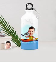 BK Gift Kişiye Özel Bay Kanocu Karikatürlü Metal Suluk 500 Ml