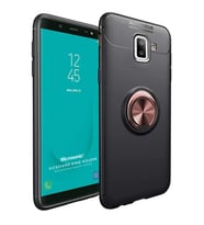 Microsonic Samsung Galaxy J6 Plus Kılıf Kickstand Ring Holder Siyah Rose
