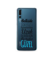 Belkide Tasarımlı Süper Şeffaf Silikon Telefon Kılıfı Huawei P20 Pro  