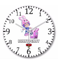 Brawl Stars Bunny Penny  Duvar Saati Bombeli Gercek Cam