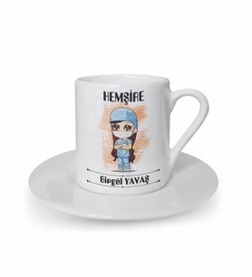 Kişiye Özel Hemşire Tasarımlı Kahve Fincanı