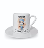 Kişiye Özel Hemşire Tasarımlı Kahve Fincanı