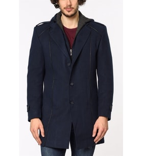 Plt8334 Dewberry Erkek Palto-Lacivert