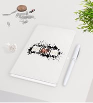 BK Gift Kişiye Özel Sevgililer Günü Film Şeridi Beyaz Defter Kalem Seti-1