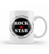 Rock Star Kırmızı Yıldız Kupa Bardak Porselen