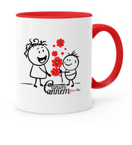 BK Gift Kişiye Özel Canım Annem Kırmızı Kupa Bardak  19