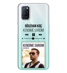 Oğuzhan Koç Mp3 Tasarımlı Süper Şeffaf Silikon Telefon Kılıfı Oppo A52-A72