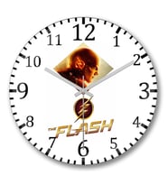 The Flash Modelo Duvar Saati Bombeli Gercek Cam