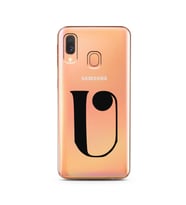 Samsung A40 Harf Tasarımlı Telefon Kılıfı U-Harfi 