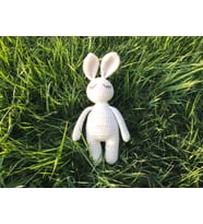 Naturaborn Natural amigurumi el örgüsü oyuncak uykucu tavşan