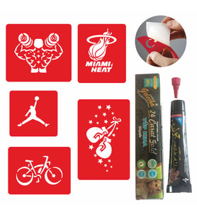 Uzakdoğu Sporları Dövmesi Kına ve Şablon Seti Tattoo
