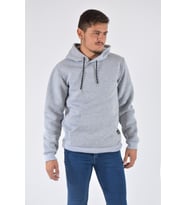 Erkek Kapüşonlu Uzun Kollu Kanguru Cepli Sweatshirt 20Y-5200311 Gri