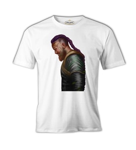 Vikings - Ragnar III Beyaz Erkek Tshirt