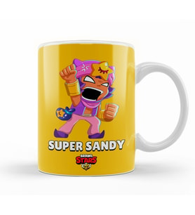 Brawl Stars Super  Sandy Kupa Bardak Porselen
