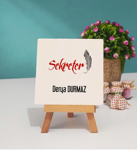 Sekreter Tasarımlı Kişiye Özel Hediye Sekreter Dekoratif Taş Baskı 