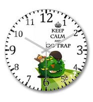 A Melhor Trap Keep Calm Duvar Saati Bombeli Gercek Cam