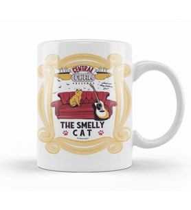 Central Perk Smelly Cat Kedi Friends Kupa Bardak Porselen