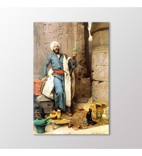 Arty Tablo Yeşim Taşından Isis Heykeli Tablo (Karışık)