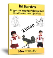 İki Kardeş Boyama Yapıyor