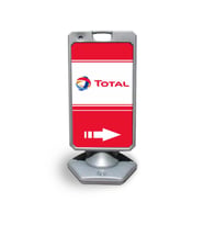 Total   Reklam ve Yönlendirme Uyari Dubasi A Tabela Gri
